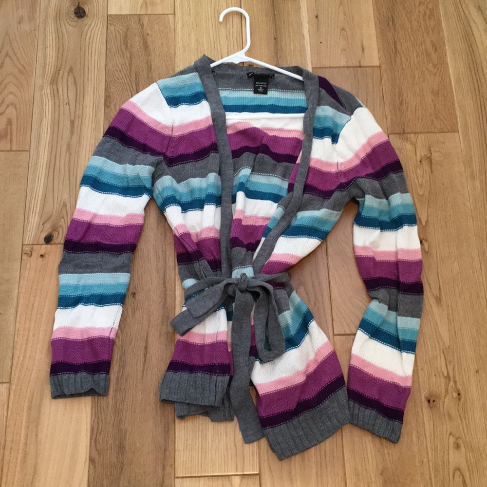 New York & Company wrap tie waist sweater